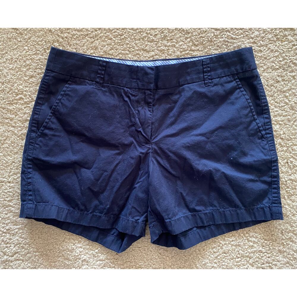 J.Crew Women's Broken-In Chino Shorts - Navy Blue - Size 8